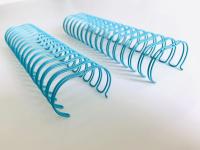 Double utilisation de livre de la spirale O en métal de fil de boucle de 2:1 enduit en nylon de 3:1