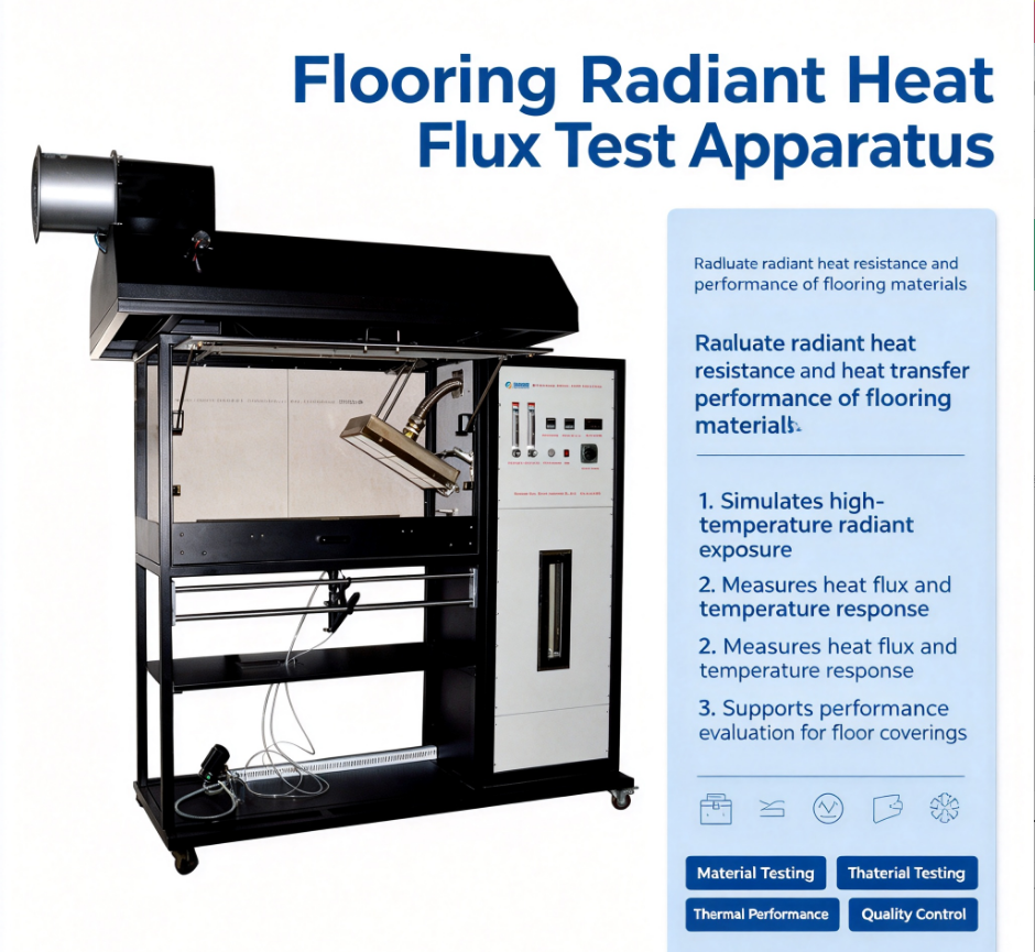 Intelligent Flooring Radiant Heat Flux Testing Apparatus Stable Accurate Floor Thermal Flux Detection Machine