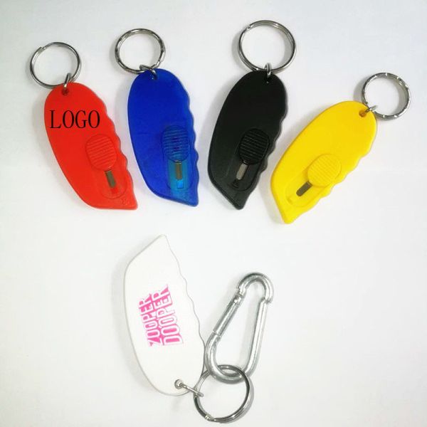 Stainless Steel Payper Knife Mine Knife Keychain Logo Customized