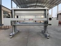 Linha de espuma automática contínua Bloco de espuma longo Máquina de descascagem horizontal ± 0,2 mm Tolerância de corte