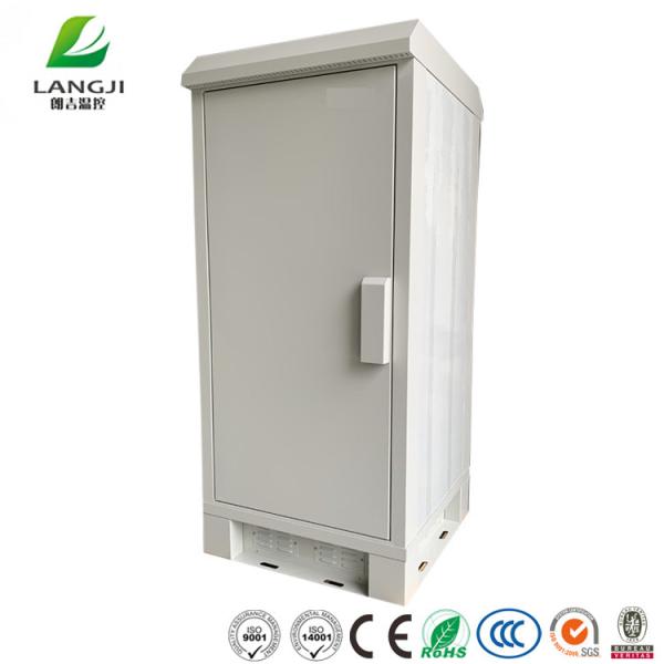 Fans Cooling Outdoor Telecom Cabinet , Galvanized Steel Outdoor Electronics Cabinet