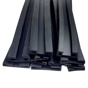 Double U-Shaped EPDM Rubber Fuel Oil Tank Truck Seal Gasket Strip PVC Material with Custom Moulding and Cutting Services