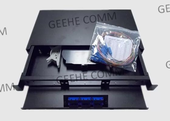Industrial 4U 24 Port OM3 MPO To LC Patch Panel