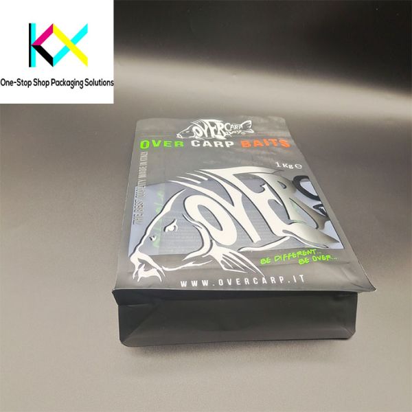 Resealable Cat Food Packaging Bags Recyclable Flat Bottom With Good Barrier
