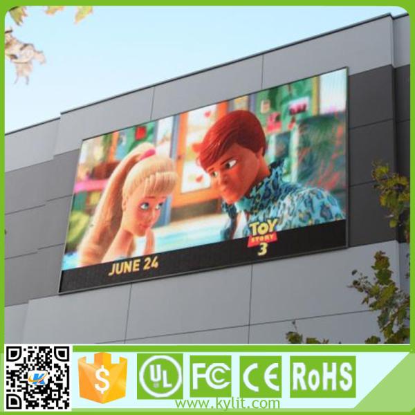 RGB Large Outdoor Led Display Screens 1920Hz Refresh Rate 1/4 Scan 10 Mm Pixel Pitch