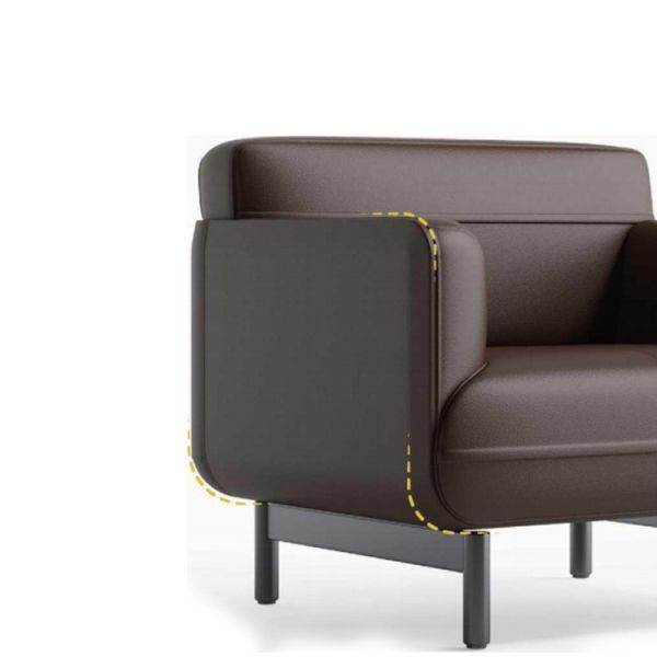 Leather Reception Office Furniture Sofa Sectional Two Seater Sofa