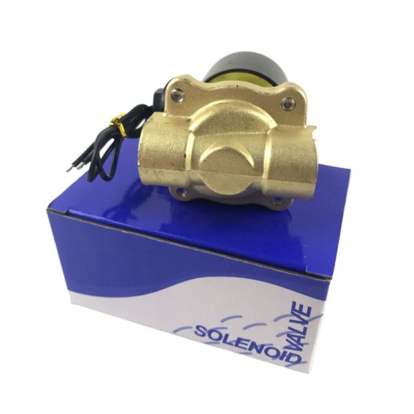 1 pulgadas 2W200-25 de latón válvula de solenoide eléctrico normalmente cerrado NPT agua aire de latón válvula de solenoide NC 2 Way