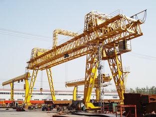 Truss Double Girder Gantry Crane Industrial A Frame Rubber Tired Electric Motors Driving