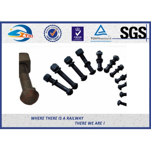 Parafuso de trilha de alta elasticidade 40Cr do ISO para o aço carbono da placa da junção do trilho
