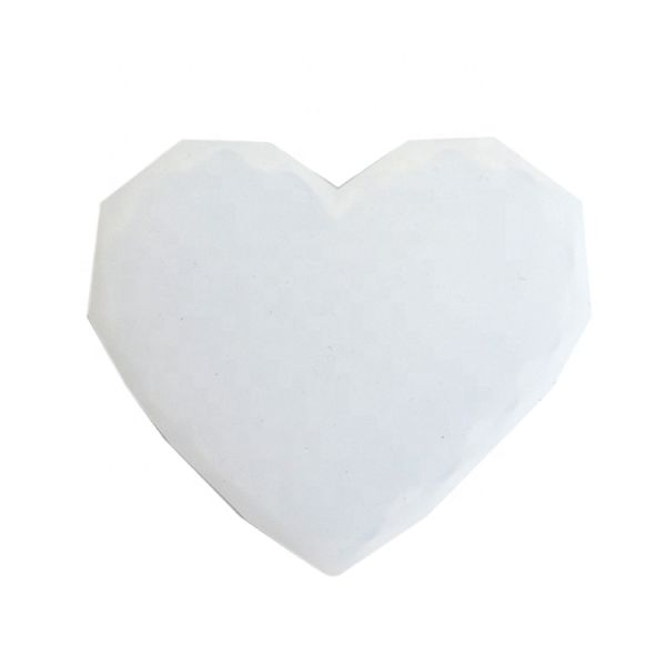 Eco Friendly Silicone Resin Mold Heart Shape Silicone Coaster Mold For Resin Epoxy