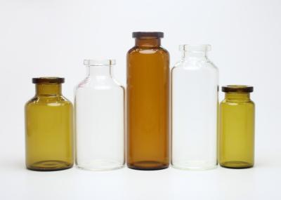 Clear Medical Glass Vials , Amber Glass Vial 2ml 5ml 10ml 30ml Capacity