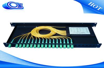 Indoor Waterproof 1 X 32 Inserting Optical PLC Splitter Total Enclosed Structure