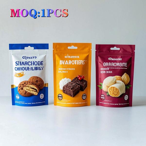 Custom Printed Stand Up Pouch Packaging Laminated Popcorn Snack Food Grade Plastic Potato Chips Bags