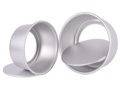 Round Removable Bottom Aluminum Cake Molds Non Stick Baking Mould Tray