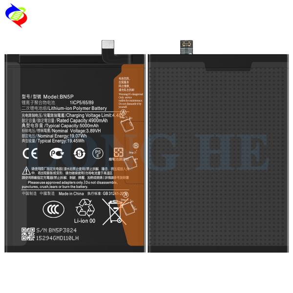 Mi Redmi Note 13 5G BN5Pの充電可能なバッテリー 高容量で100%互換性