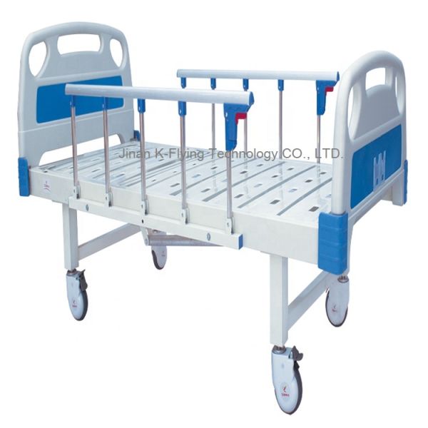 Hospital Flat Movable Manual Nursing Bed 12 Months Warranty
