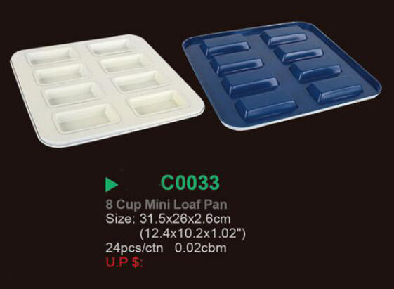 Amazon hot selling high quality carbon steel whitford bakeware christmas ceramic mini loaf pans