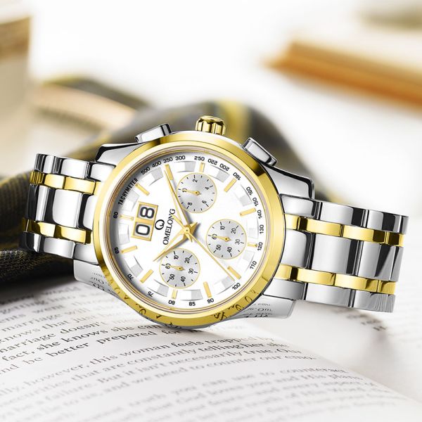 Дозор ODM OEM Японии Movt логотипа шатона нержавеющей стали дозора кварца людей нестандартной конструкции