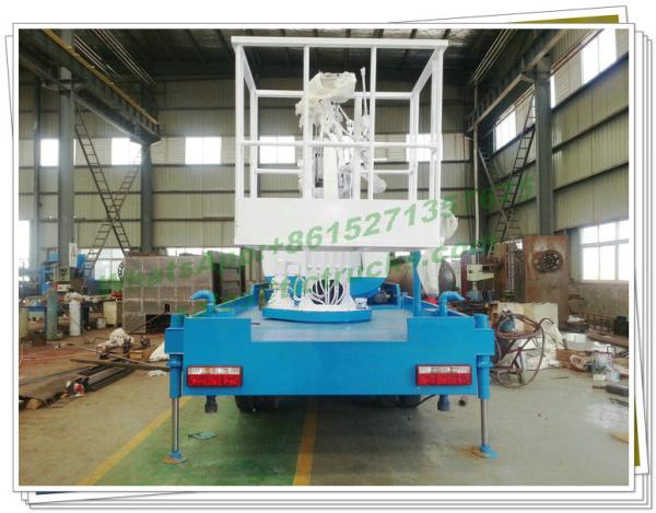 Truck Mounted 16m Aerial Work Platforms woith Water tanker High Performance Whtsp:+8615271357675