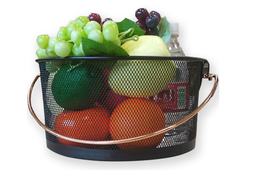Kitchen Anti Corrosion 0.49KG Steel Fruit Basket