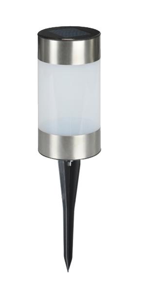 White Solar Pathway Bollard Light / Stainless Steel LED Bollard Lights Warm White