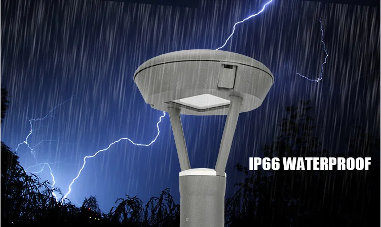 Glass Cover Light Post Top Lamp Decoration Garden Three Arm 30W 60W 80W 90W 120W