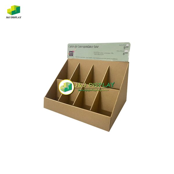 Greeting Cards Cardboard PDQ Counter Display CDU Stand Foldable Customized