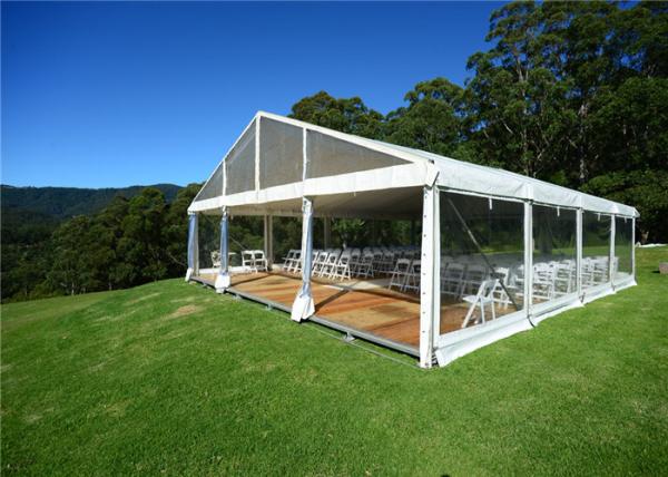 Outdoor Wedding Party Marquee Clear Top Canopy With Inner Decorations