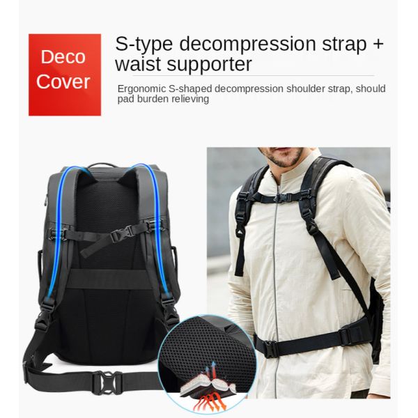 24L Multifunctional Oxford Softback Travel Fashion Backpack Water Resistant