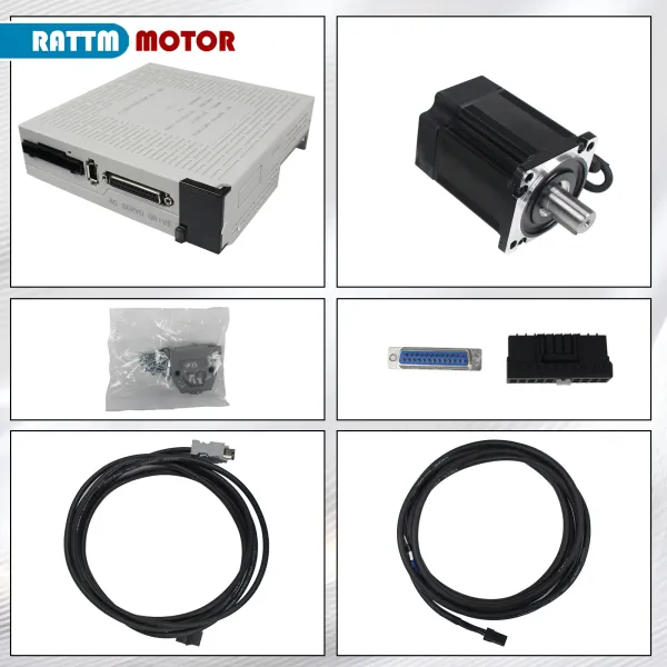 750W AC Servo Motor Kit 2.39N.M CNC Set Kit Magnetic Or Optical Encoder
