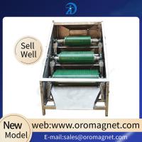 4- 10T 3 camadas separador de rolos magnéticos, equipamento de separação de metais 1.5KW para areia de feldspato areia de quartzo