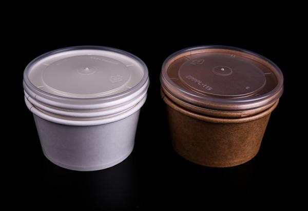 Various FDA Food Grade Custom Printed 12 oz Disposable Ice Cream Paper Gelato Cups With lid Spoon