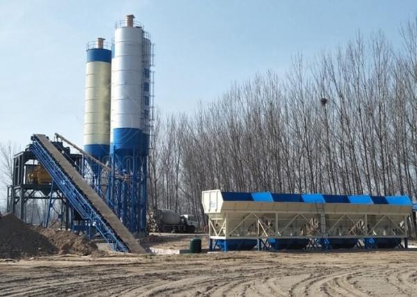 HZS60 Soil Cement Mixing Plant 60m3 Belt Type Concrete Batching Plant Equipment