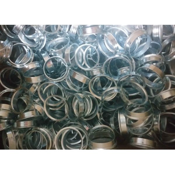 Zinc Plating Deep Drawn Parts Metal Ring Stamping 1.5mm Thickness For Chair