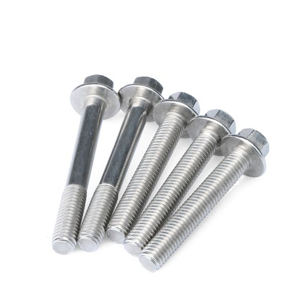 Stainless Steel Flanged Hex Bolts Grade 12.9 M10 Automotive Bolt Half Threads