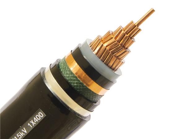 Black 110kV XLPE High Voltage Underground Cable 50mm For Construction