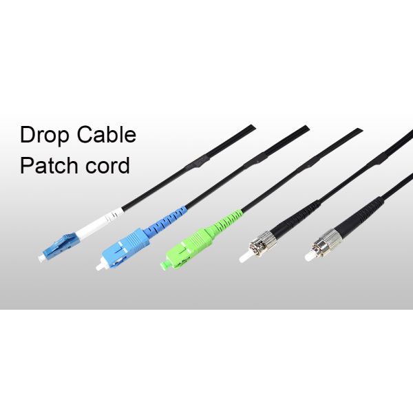 FTTH Indoor Outdoor Fiber Optic Drop Cable SC APC fiber pigtail assemblies