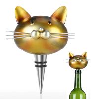 Cabeza de gato Animal Vino rojo Tapón de botella de champán Manteniendo Tapón de vino creativo