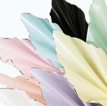 Silver Edge Fog Film Floral Flower Packaging Paper for BOPP Florist Wrapping and Bouquet Packing