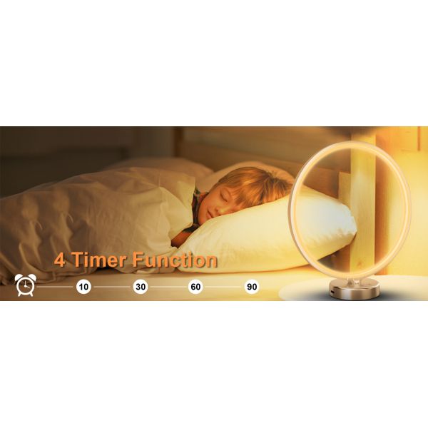 Ring Shape 10000 Lux Sun Lamp High CRI Sun Lamp For Seasonal Disorder