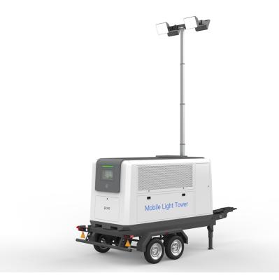 1000W Led Mobile Light Tower Energy Storage Charger For Construction Mining Emergency