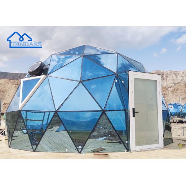 Four Season 8m Dia Glamping Hotel Tent Galvanized Steel Frame Waterproof Fabric for Beach Retreats