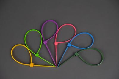 66 laços plásticos resistentes brancos de nylon do fecho de correr das cintas plásticas de 8 séries 250mm