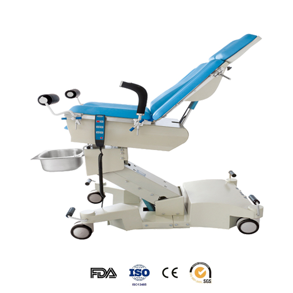 300VA 600mm Width 50/60Hz CE FDA Delivery Chair Gynaecological Table With Dirty Pot