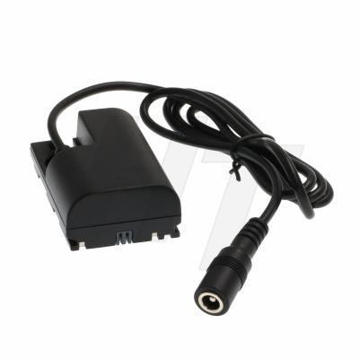 1m Dummy Battery Adapter DC Jack 5.5x2.5mm to LP-E6 for Canon EOS 60D 60Da 6D Cameras
