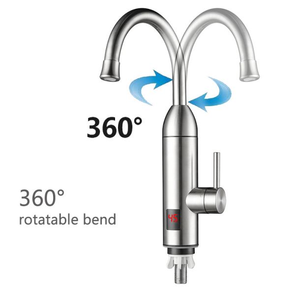 Hot Water UK Plug Instant Electric Heating Faucet With 220V 3300W Power For Kitchen