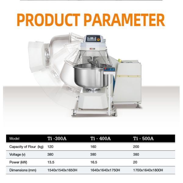 Наклонять замешивая машины теста кухни пекарни автоматический с танком цилиндра