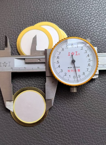 Piezo elemento 30 mm Piezo Cerámica de latón Buzzer Sheet Ultra gruesa hoja de cobre 0,66 mm con cable