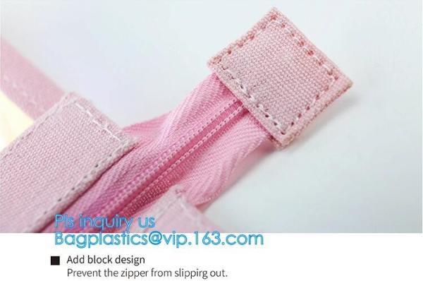 plastic A4 file bag document bag, children traveling EVA bag, resealable slider clothes packing, slider zip lock with ho