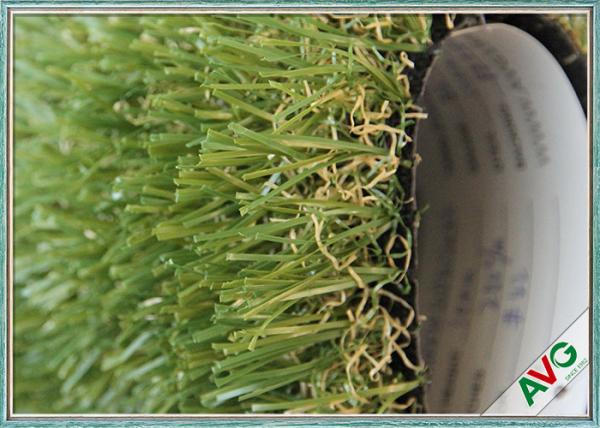 35 MM Pile Height Garden Artificial Grass / Synthetic Grass PP + Fleece Backing